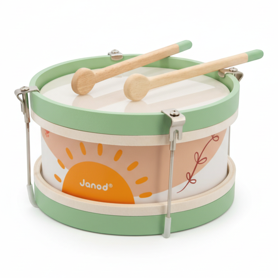 Drewniany bębenek Sunshine 18m+ / Janod J07617