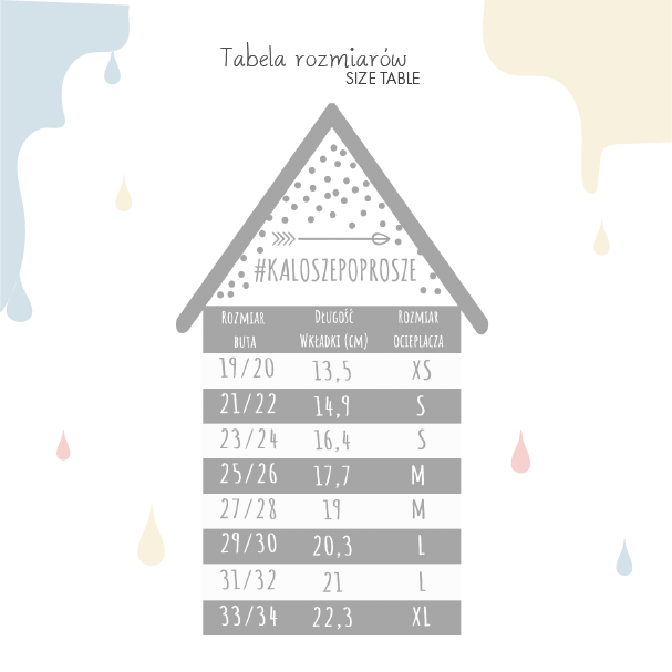 Ocieplacz polarowy bananowy ROZMIARY / KaloszePoprosze