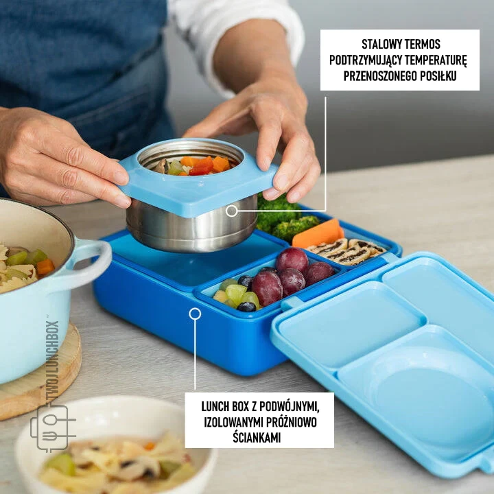 OMIEBOX lunch box z termosem, Blue Sky / OMIE