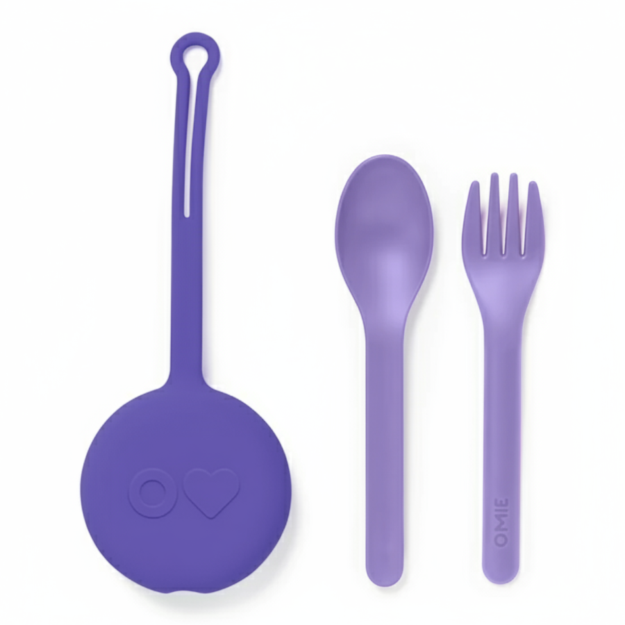 OMIEPOD zawieszka - pokrowiec ze sztućcami, Lilac / OMIE