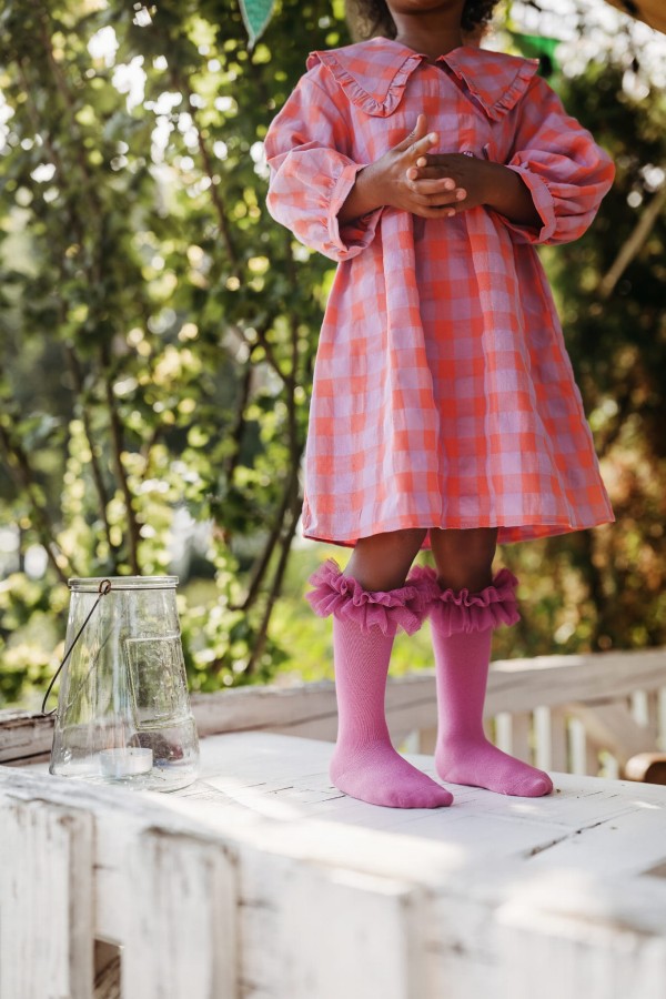 Podkolanówki Tutu - Wrzosowy róż / Mama's Feet