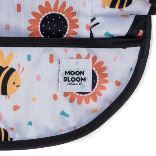 Śliniak Kangurek Falbanka Bee Happy / Moon Bloom