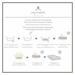 Kocyk ze 100% wełny merino grey Pearl - premium collection / My Memi