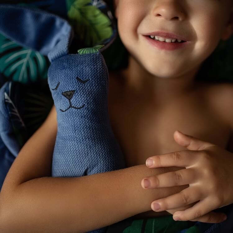 Zabawka Królik 23cm - FRENCH LAVENDER, BOHO PALMS LIGHT / La Millou