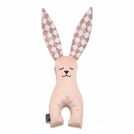 Zabawka Królik 23cm - POWDER PINK, PRINCESS CHESSBOARD / La Millou