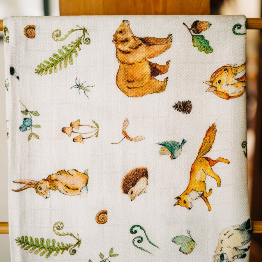 Otulacz kocyk bambusowy WOODS / Layette