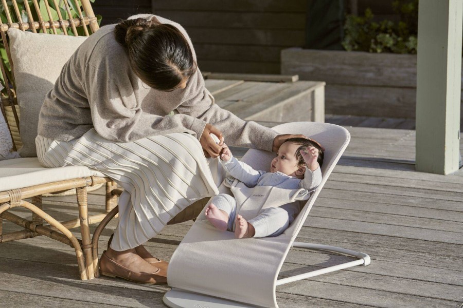 BABYBJORN - leżaczek BLISS 3D Jersey - Light beige