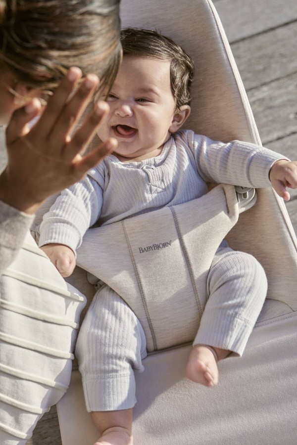 BABYBJORN - leżaczek BLISS 3D Jersey - Light beige