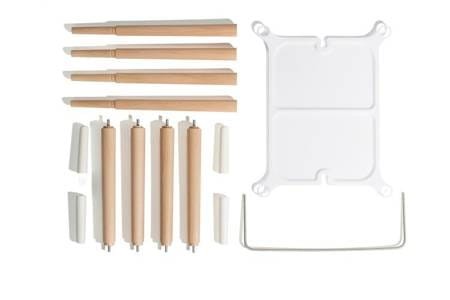 Stojak bukowy do wanienki Sense Biały / Bébé-jou 4217001