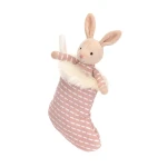 Różowy Królik Shimmer w skarpecie / Jellycat SHIM4SB