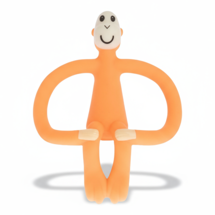 Gryzak masujący ze szczoteczką POMARAŃCZOWY / Matchstick Monkey