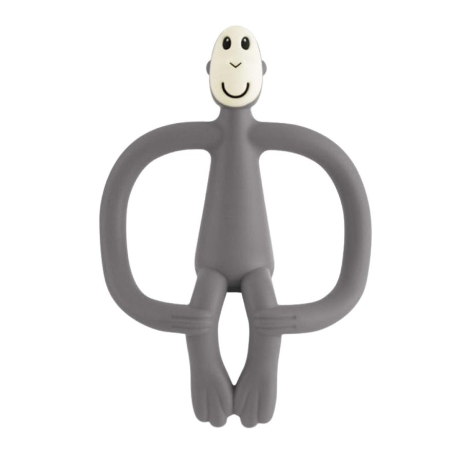 Gryzak masujący ze szczoteczką SZARY / Matchstick Monkey