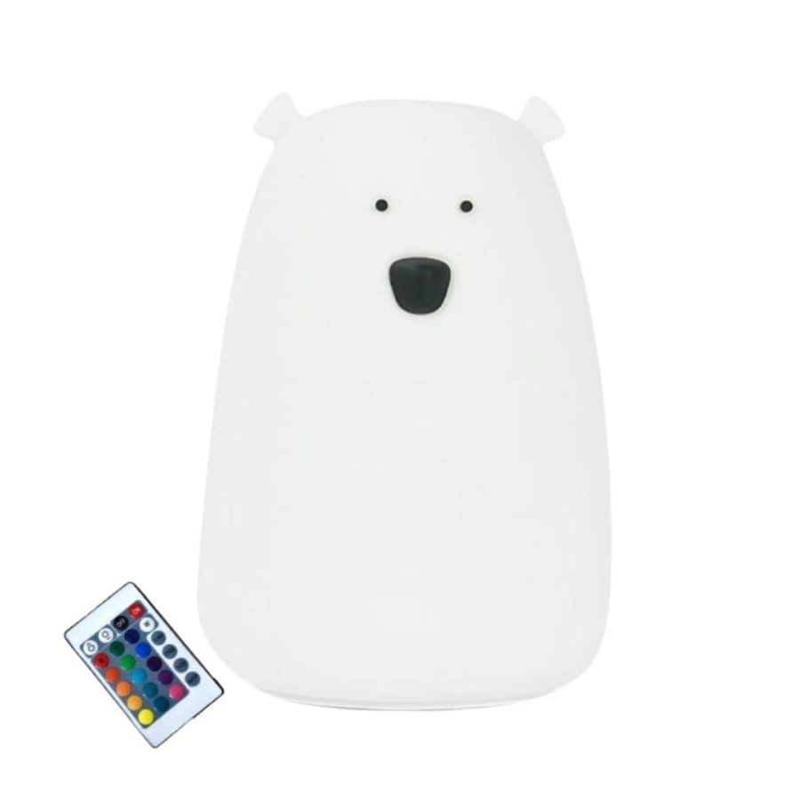 Duża lampka led z PILOTEM MIŚ BIAŁY bezpieczna dla Twojego dziecka