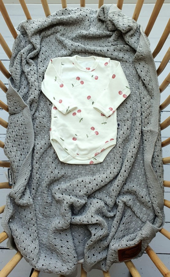 Buciki niemowlęce merino - cream / Pink no More