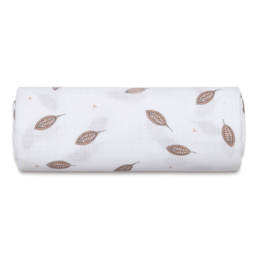 Otulacz muślinowy Cocoa 120x120 / Pink no More