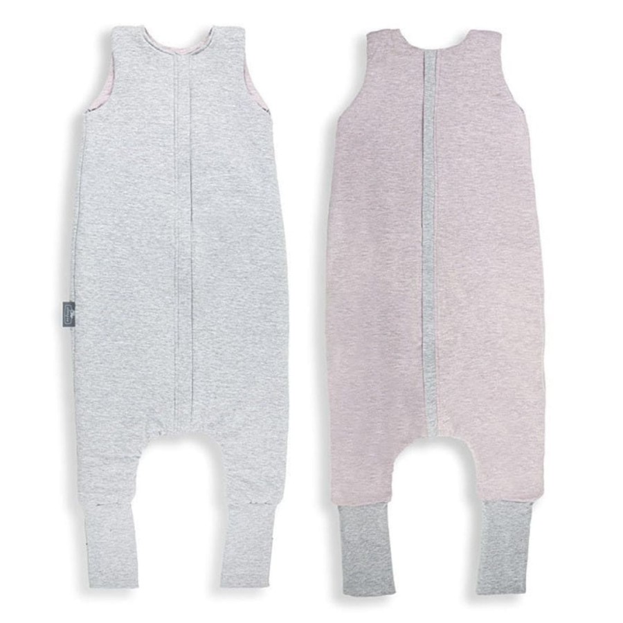 Dwustronny śpiworek z nóżkami - Melanżowy róż / Sleepee