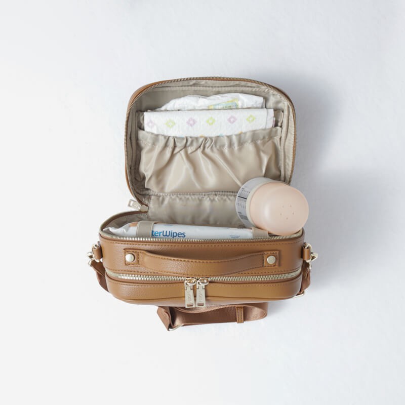 Torebka crossbody i organizer do wózka 2w1 VERA blush beige / Joissy