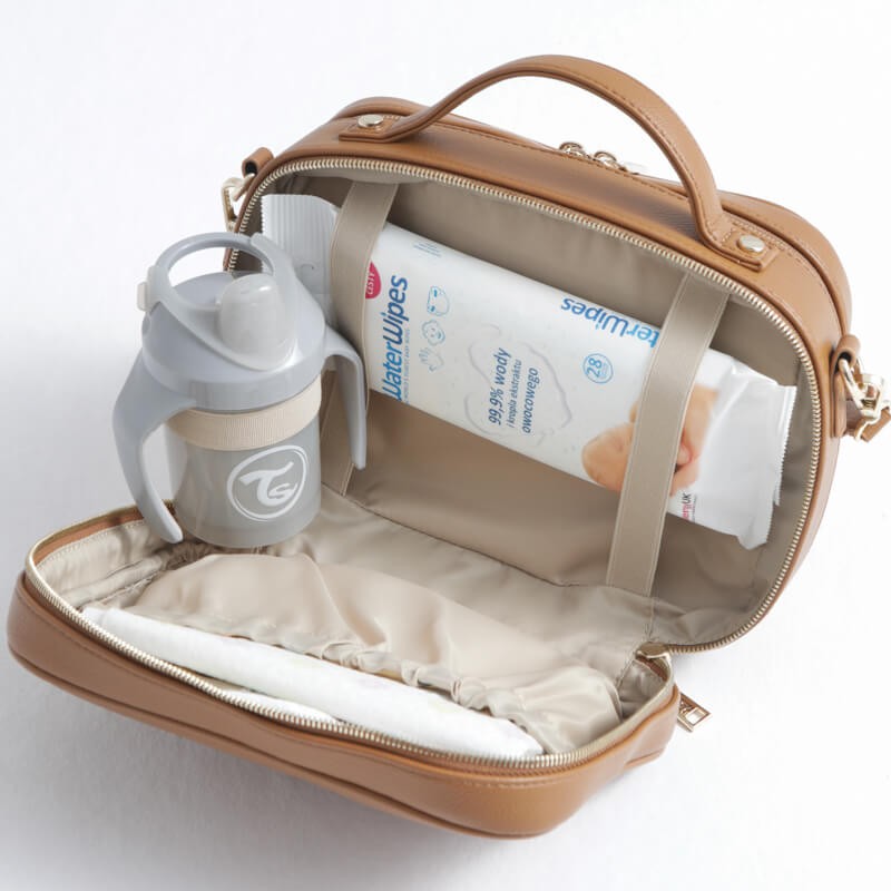 Torebka crossbody i organizer do wózka 2w1 VERA blush beige / Joissy
