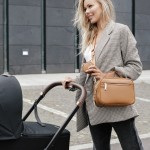 Torebka crossbody i organizer do wózka 2w1 VERA blush beige / Joissy