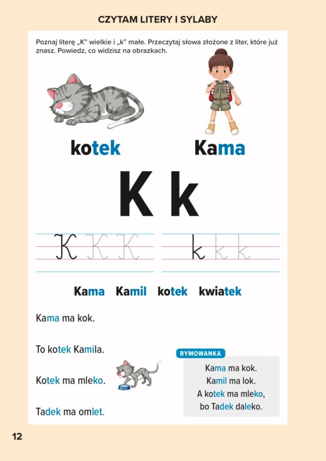 Elementarz. Nauka czytania metodą sylabową / Bookolika