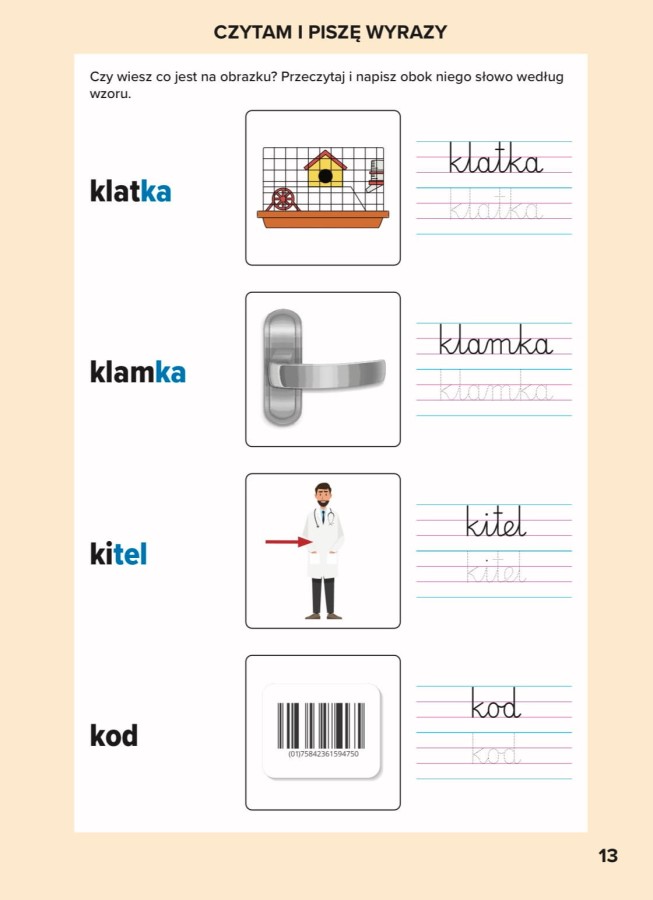Elementarz. Nauka czytania metodą sylabową / Bookolika