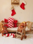 Świąteczna poduszka dekoracyjna Laska cukrowa – Czerwona / Kidspace