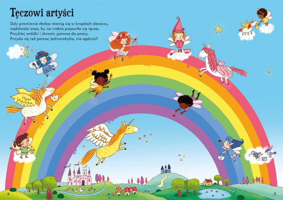 Lubię naklejać. Tęczowa kraina / Wydawnictwo Wilga