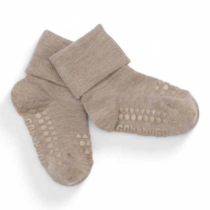 Antypoślizgowe skarpetki do nauki chodzenia BAMBOO Sand / GoBabyGo