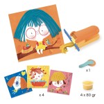 Zestaw z masą plastyczną WŁOSY / Djeco DJ09890