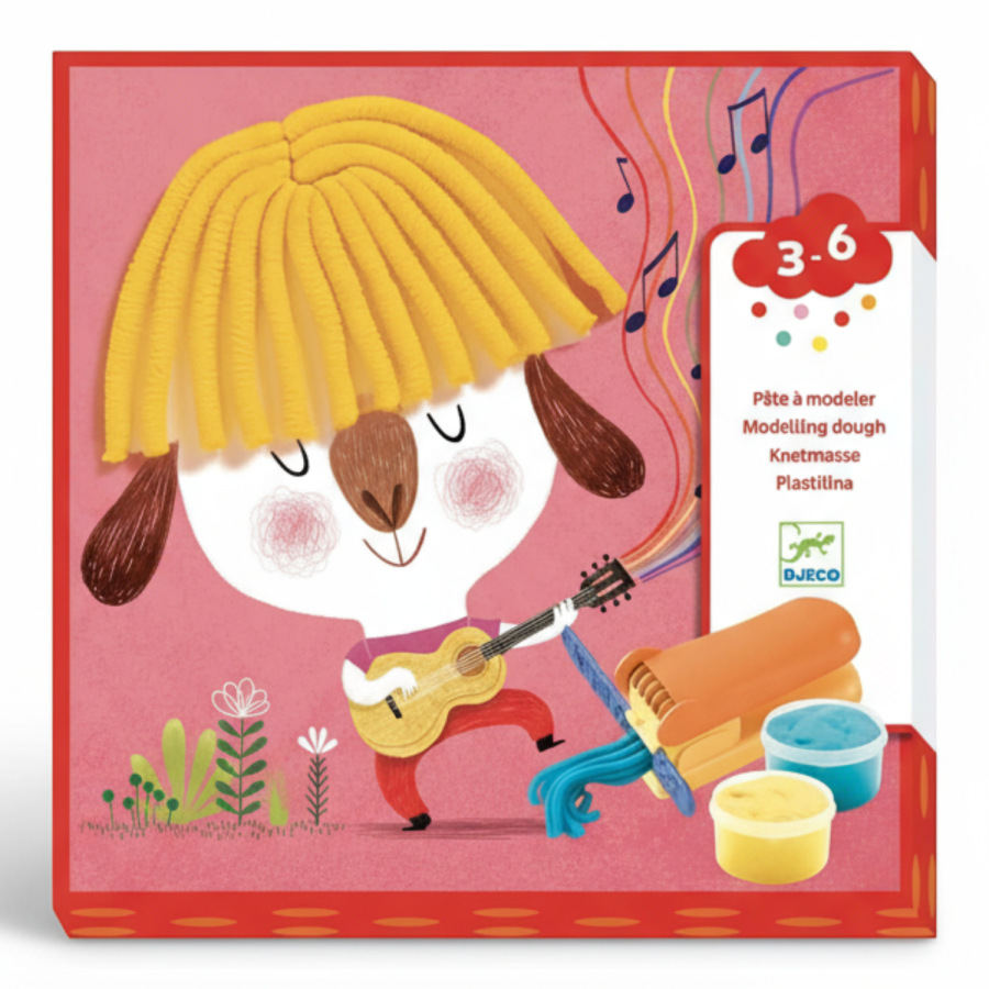 Zestaw z masą plastyczną WŁOSY / Djeco DJ09890