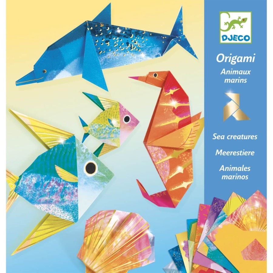 Origami MORSKIE ZWIERZĘTA (metaliczne) / Djeco DJ08755