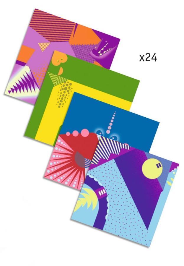 Origami DINOZAURY zestaw 24 szt. / Djeco DJ08758