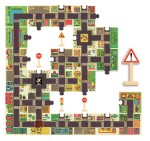 Puzzle ulice w mieście ze znakami drogowymi / Djeco DJ07161