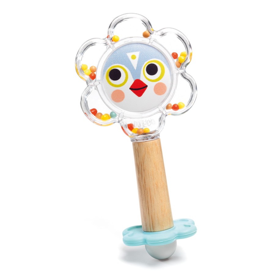 Grzechotka z lusterkiem BABY FLOWER / Djeco DJ06118