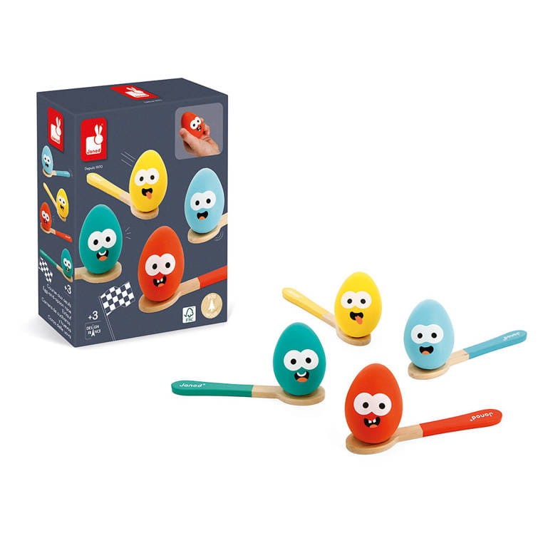Gra Wyścig z jajkiem i łyżką 3+ / Janod