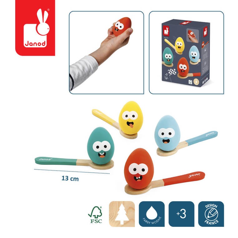 Gra Wyścig z jajkiem i łyżką 3+ / Janod