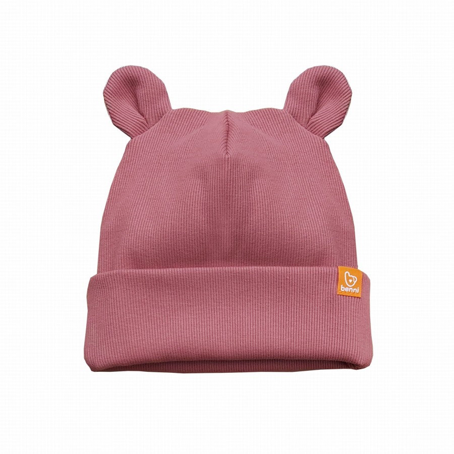 Czapka Puchatka - róż indyjski / Benni