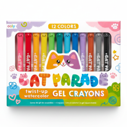 Żelowe Kredki Akwarelowe, Kocia Parada / Ooly 133-098
