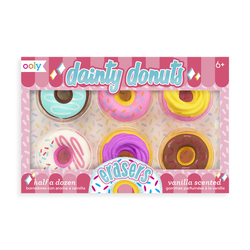Pachnące gumki do ścierania - Słodkie Pączki Dainty Donuts / Ooly
