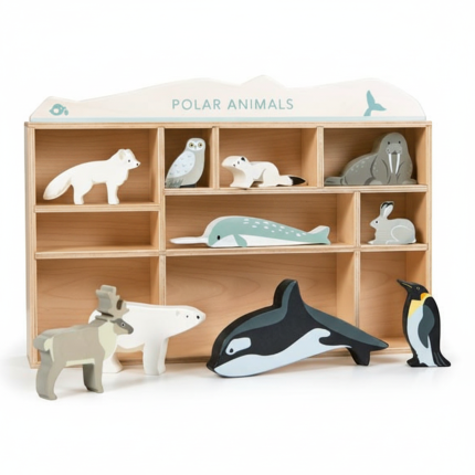 Drewniane figurki do zabawy - zwierzęta polarne / Tender Leaf Toys