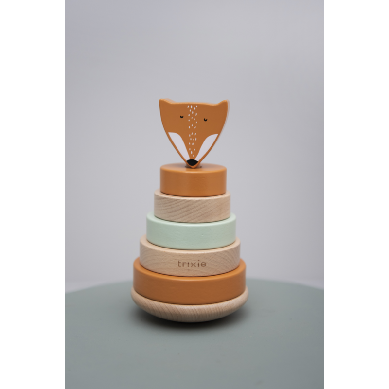 Drewniana zabawka piramida Mr. Fox / Trixie