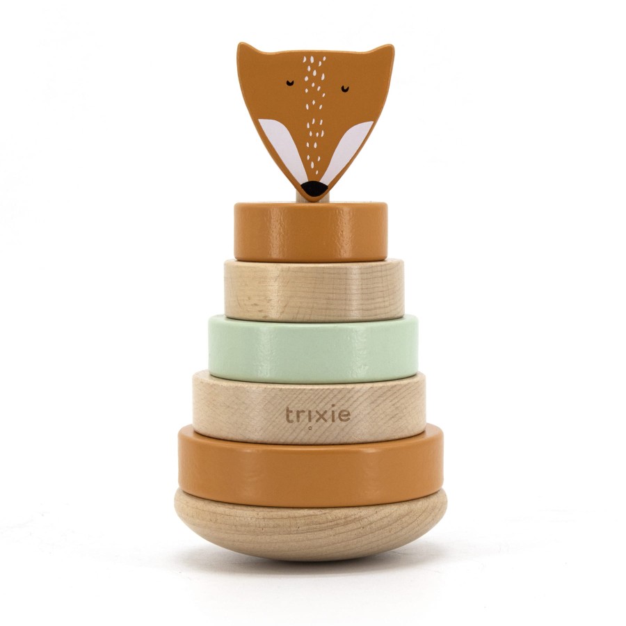 Drewniana zabawka piramida Mr. Fox / Trixie
