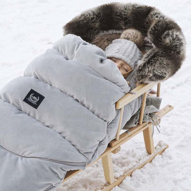 Zimowy śpiworek ASPEN WINTERPROOF COMBO - DARK GREY / La Millou