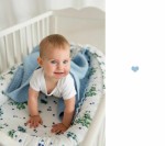 Kocyk z wełny merino - niebieskie ciasteczko PREMIUM / Lullalove