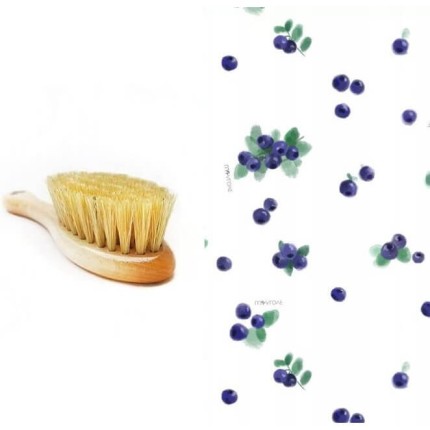 Szczotka na ciemieniuchę z myjką Jagódki / Lullalove