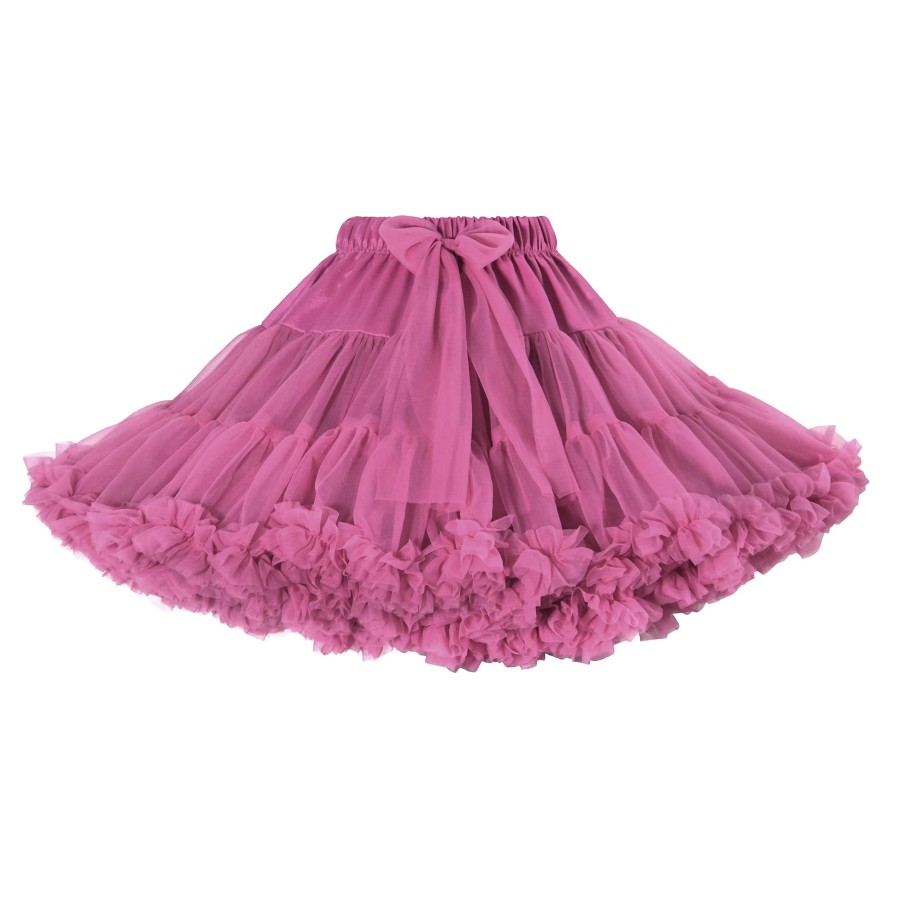 Spódnica Pettiskirt - Wrzosowy róż / Manufaktura Falbanek