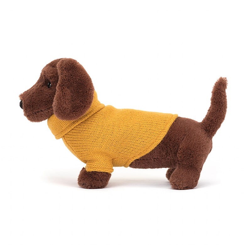 Jamnik w żółtym swetrze / Jellycat S3SDY