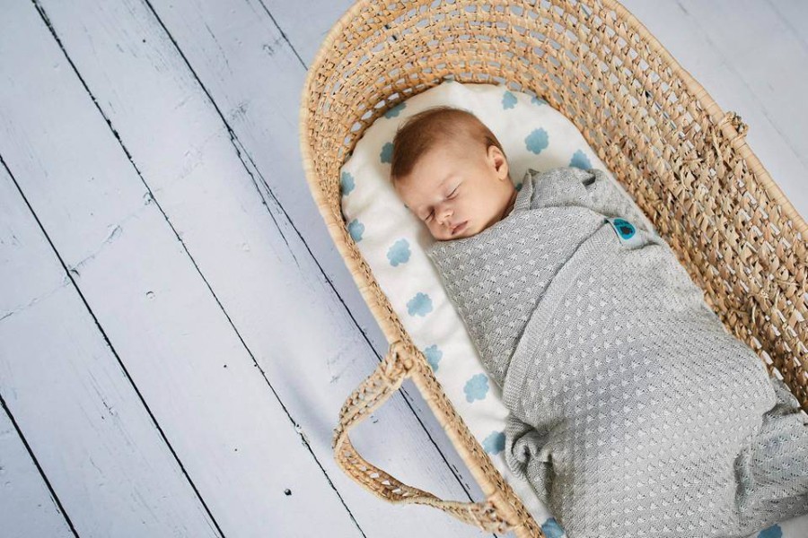 Koc bambusowy nagietki GREY / Pink no More