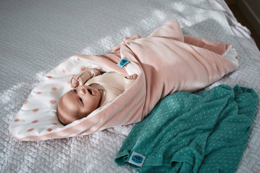 Koc bambusowy nagietki MINT / Pink no More