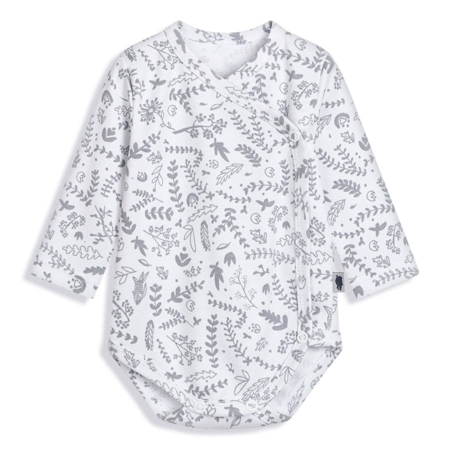 Body z długim rękawem - Botanic / Pink no More